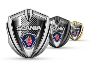 Scania Emblem Car Badge Tuning Inspired Shiny Metal